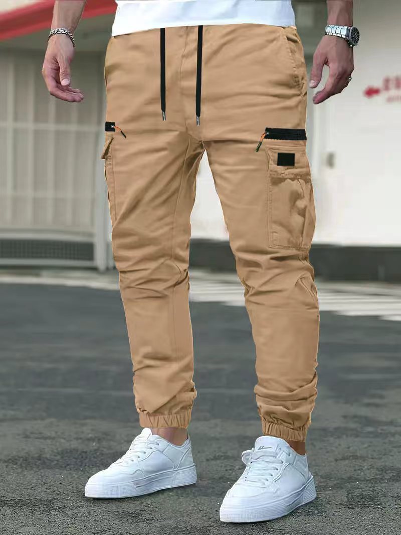 Rhett | Mens Slim Fit Pocket Cargo Work Trousers Pants - 1