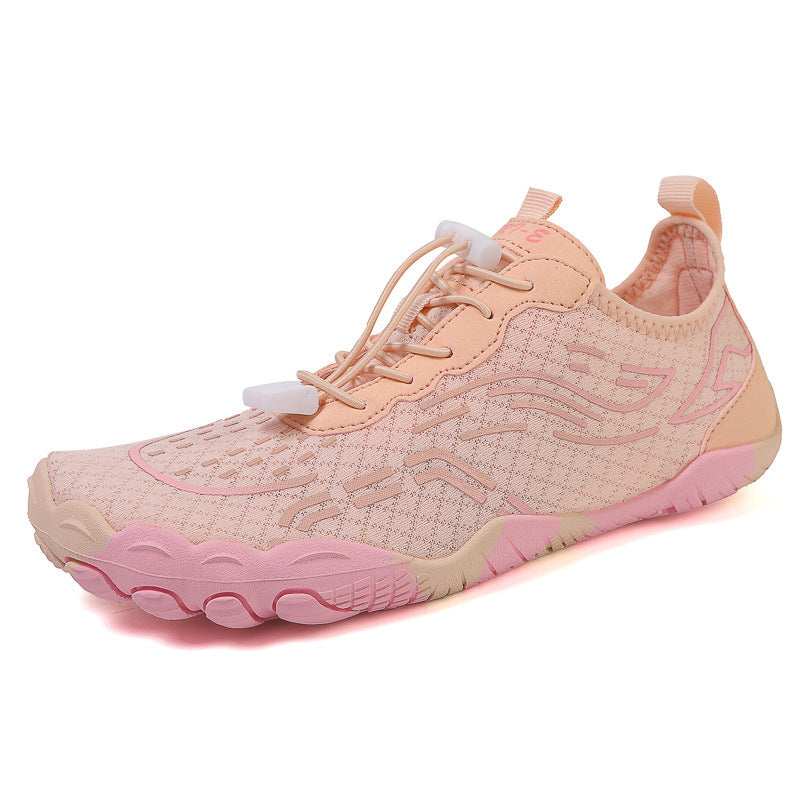 Ridge | Barefoot Minimalist Wide Toe Box Running On Gym Shoes - Blush