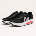 Rina | Womens Running Shoes Trainers Cushioned Mesh Sports Sneakers, Black