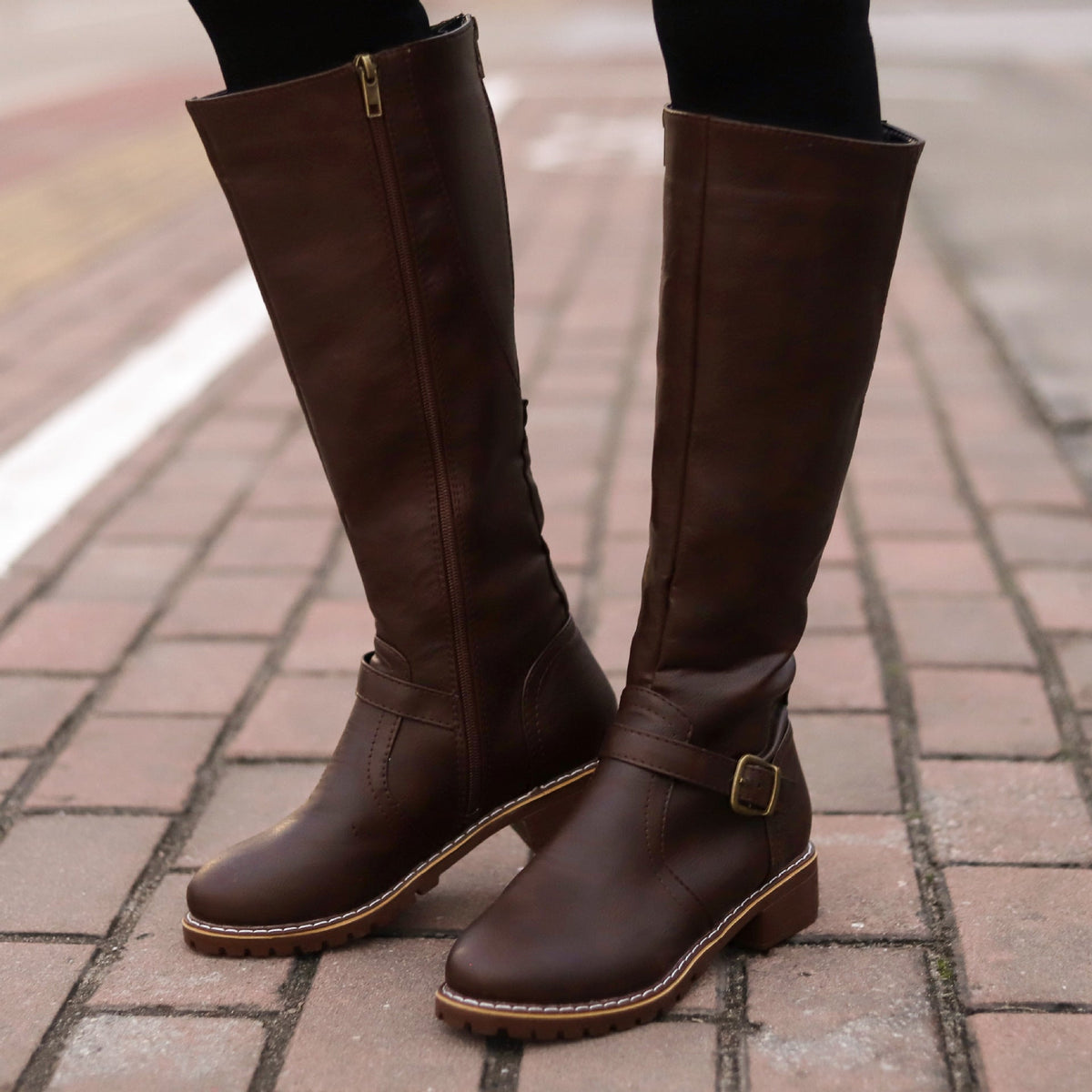Roland | Womens Winter Warm Lace Up Leather Ankle Boots - 3
