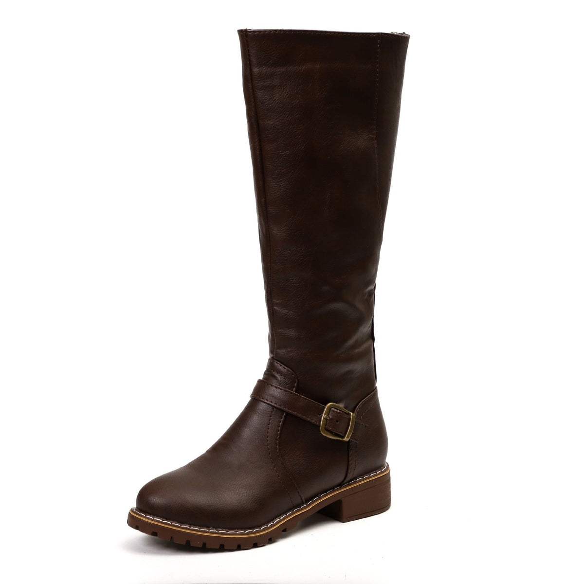 Roland | Womens Winter Warm Lace Up Leather Ankle Boots - Brown