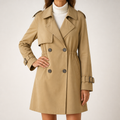 Rosalind | Womens Short Windbreaker Lightweight Casual Outdoor Coat, Khaki