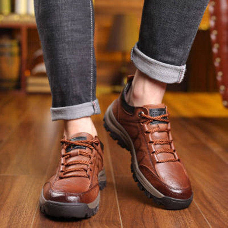 Ryder | Mens Hiking Sports Casual Black Brown Shoes - 3