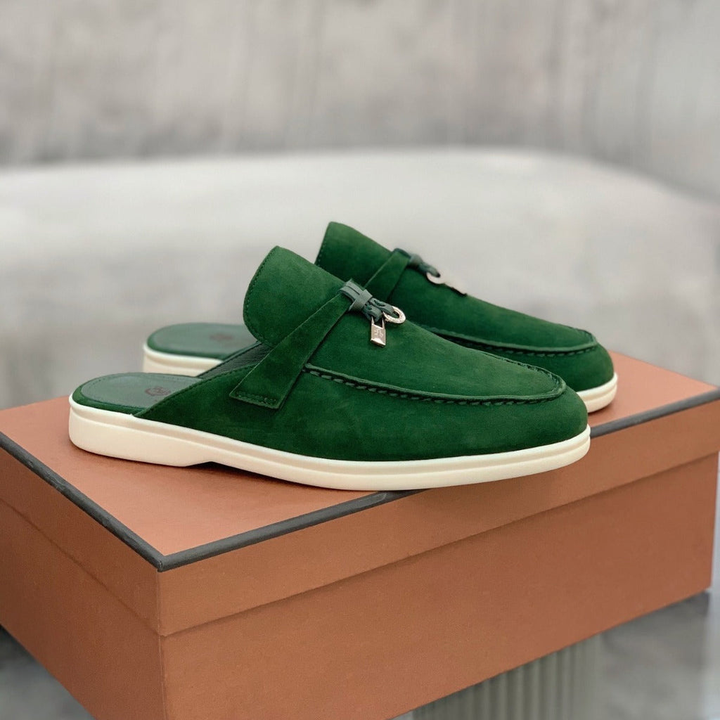 Sasha | Womens Closed Toe Leather Slip On Mules - 2