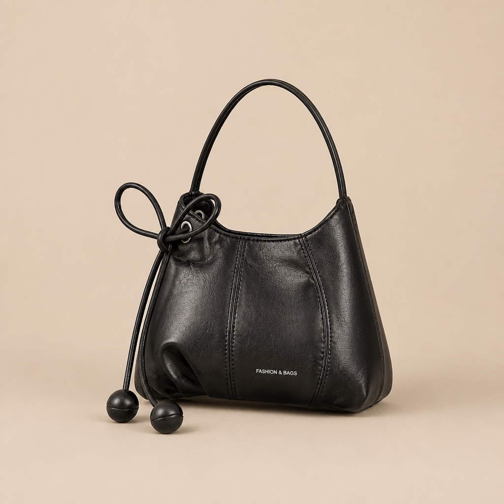 Silas | Womens Shoulder Bag Soft Leather Crossbody Handbag, Black