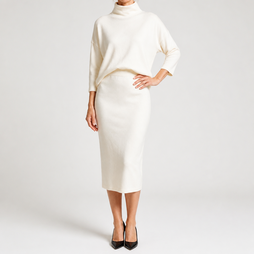 Tobin | Womens Summer Casual V Neck Loose Fit Dress, Off White