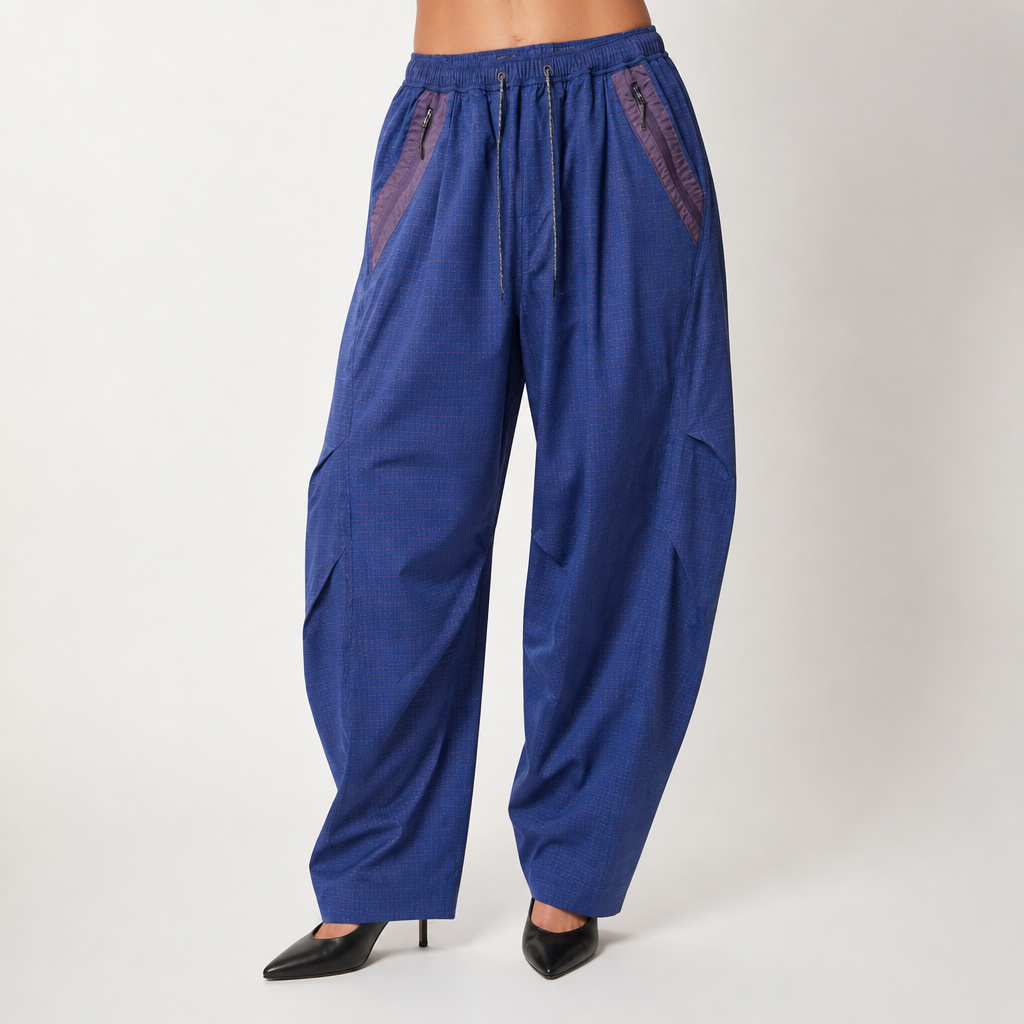 Tove | Womens Trousers Wide Leg High Waisted Casual Pants, Blue