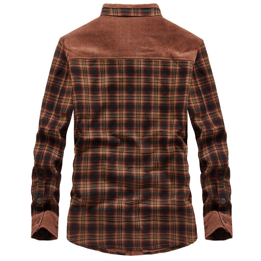 Ulric | Mens Fleece Lined Flannel Shirt Jacket