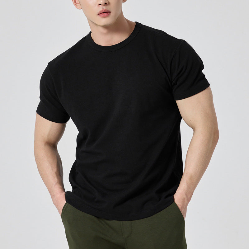 Ulysses | Mens Fitness Sports Quick Dry Short Sleeve T Shirt - Black