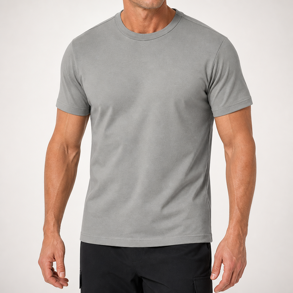 Ulysses | Mens Fitness Sports Quick Dry Short Sleeve T Shirt, Grey
