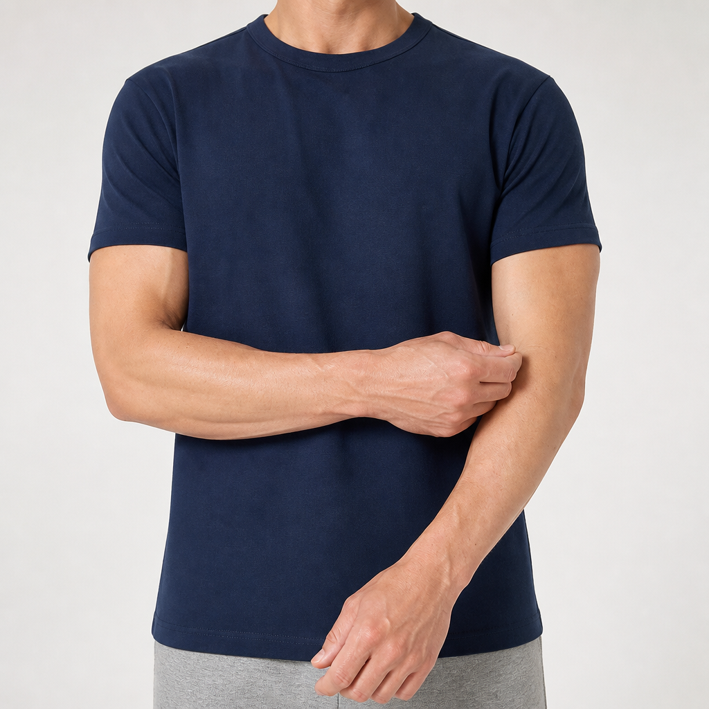 Ulysses | Mens Fitness Sports Quick Dry Short Sleeve T Shirt, Navy