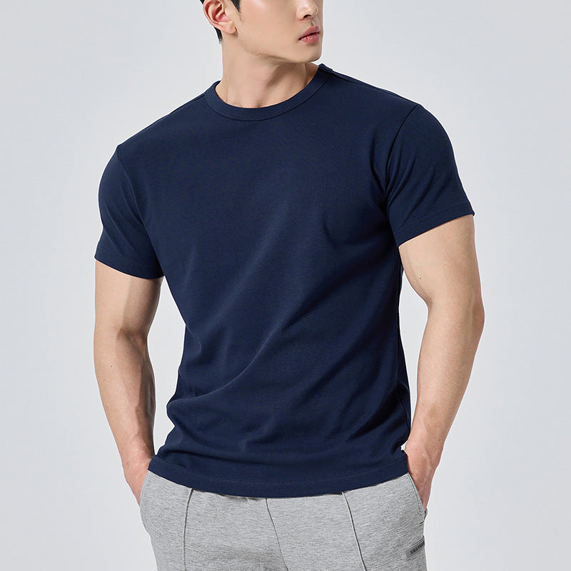 Ulysses | Mens Fitness Sports Quick Dry Short Sleeve T Shirt - Navy