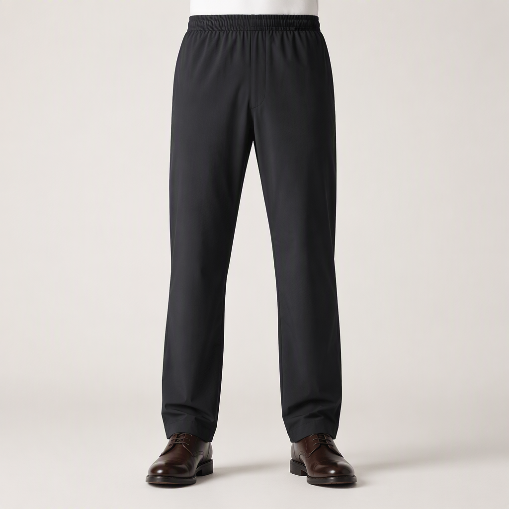Une | Mens Waterproof Trousers Rain Pants Over Trousers Windproof, Black 2