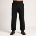 Une | Mens Waterproof Trousers Rain Pants Over Trousers Windproof, Black