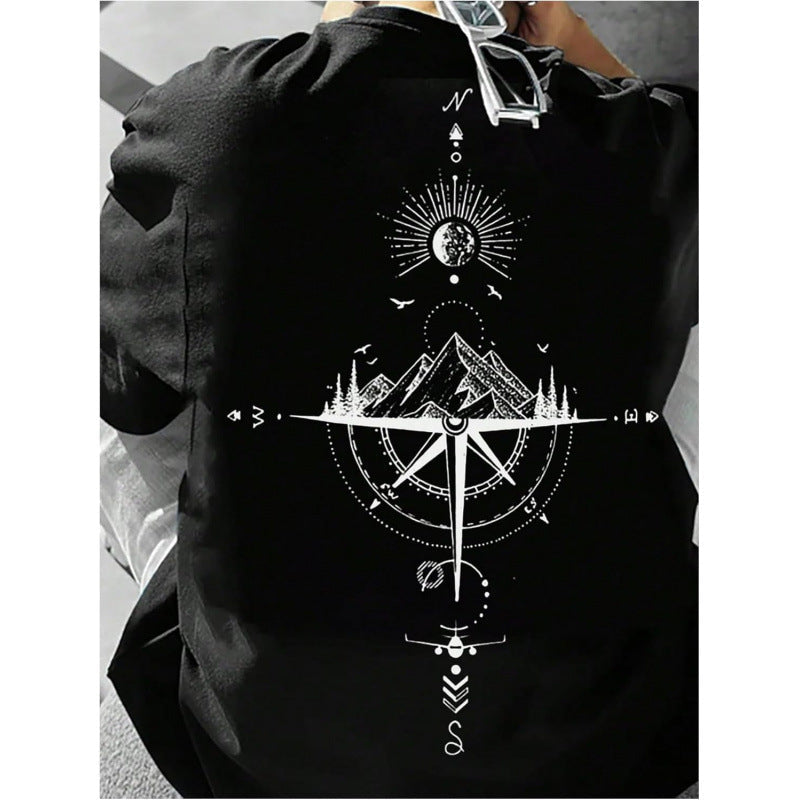 Vaughn | Mens Drop Shoulder Graphic Print T Shirt - 3