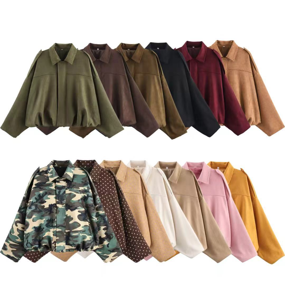 Vera | Womens Suede Aviator Bomber Jacket - 4