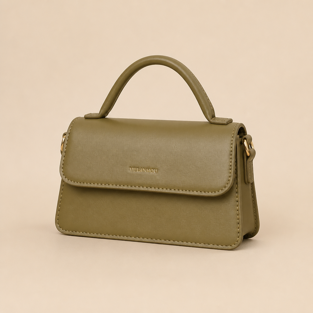 Viktor | Womens Crossbody Bag Small Square Satchel Shoulder Handbag, Green