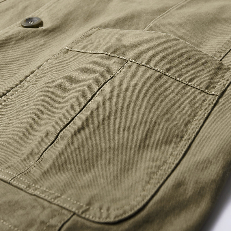 Wade | Mens Cotton Suit Collar Casual Jacket - 2