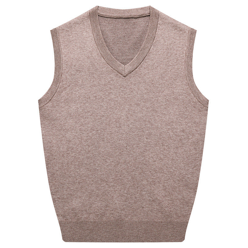Warren | Mens V Neck Knitted Jumper Sweater Vest - 5