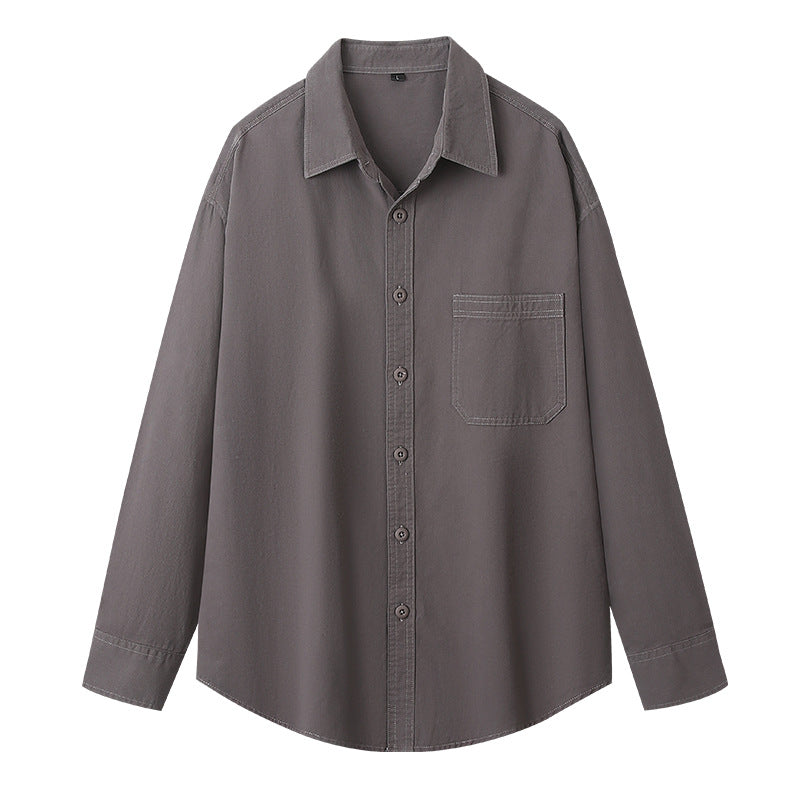 Wells | Mens Cotton Workwear Shirt Jacket - Taro Purple