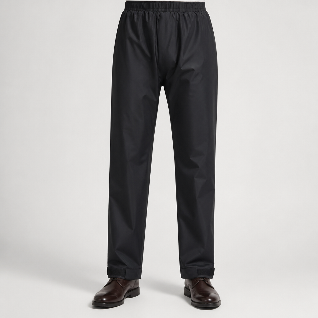 Willa | Mens Waterproof Trousers Rain Pants Over Trousers Windproof, Black 7