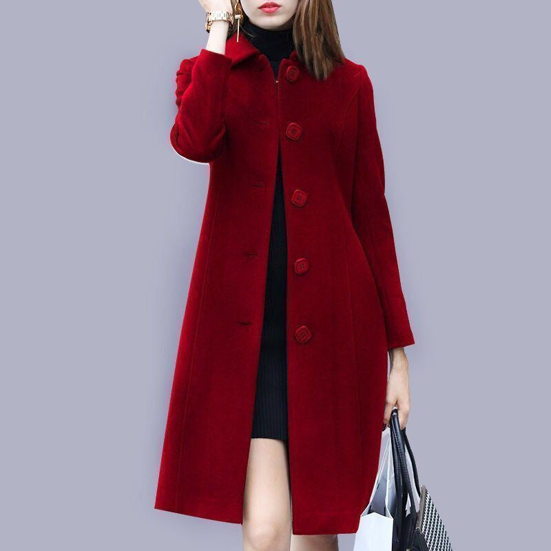 Winifred | Womens British Style Wool Blend Coat - 1