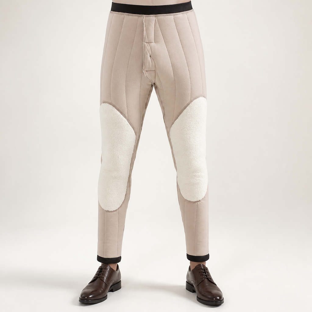 Yorick | Mens Fleece Lined Thermal Warm Winter Thick Trousers, Grey