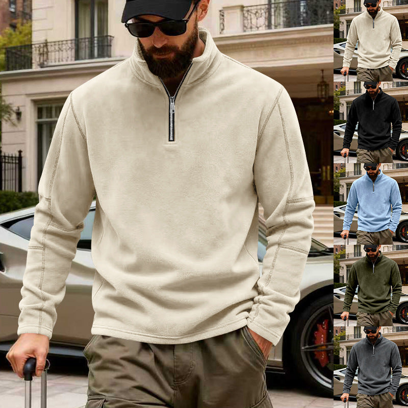 Zane | Mens Fleece Half Zip Sweatshirt - 1