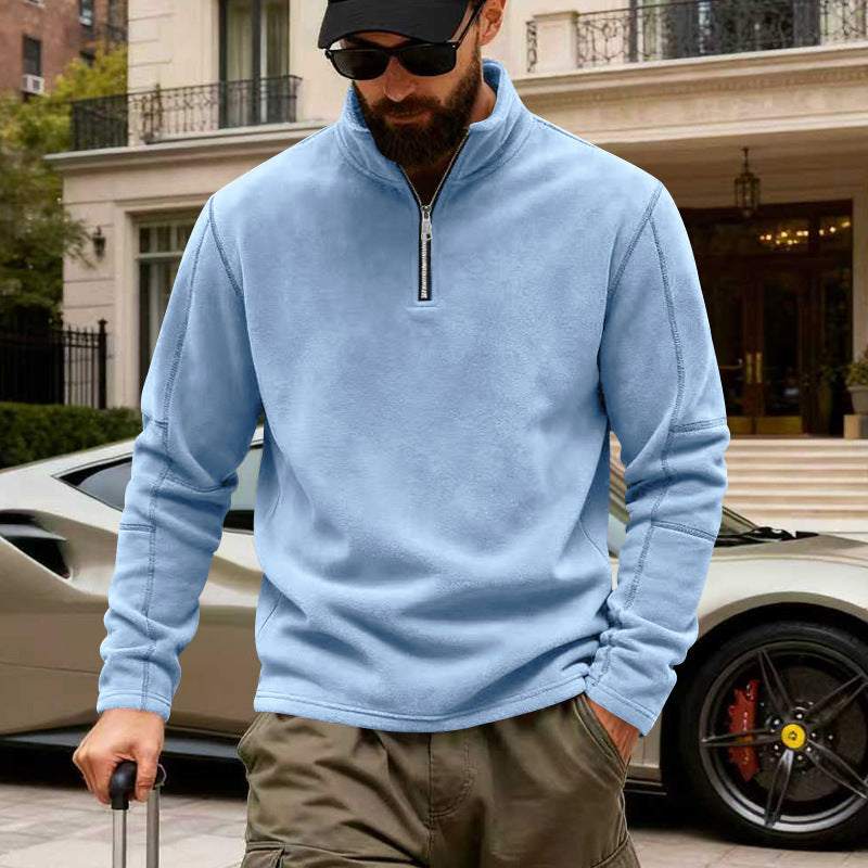 Zane | Mens Fleece Half Zip Sweatshirt - 4